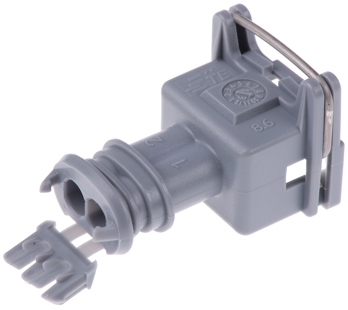 TE Connectivity, Junior Power Timer Automotive Connector Socket Grey Cable Mount 2 Way 282189-2