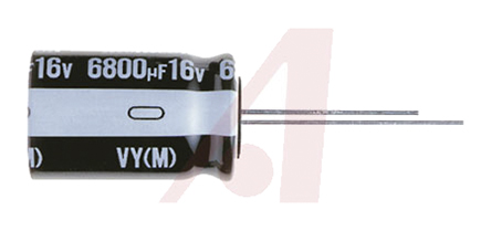 Nichicon 2200μF Aluminium Electrolytic Capacitor 35V dc, Radial, Through Hole - UVY1V222MHD