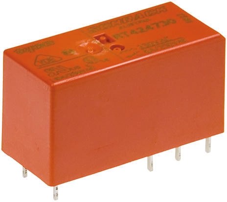 TE Connectivity PCB Mount Power Relay, 230V ac Coil, 8A Switching Current, DPDT