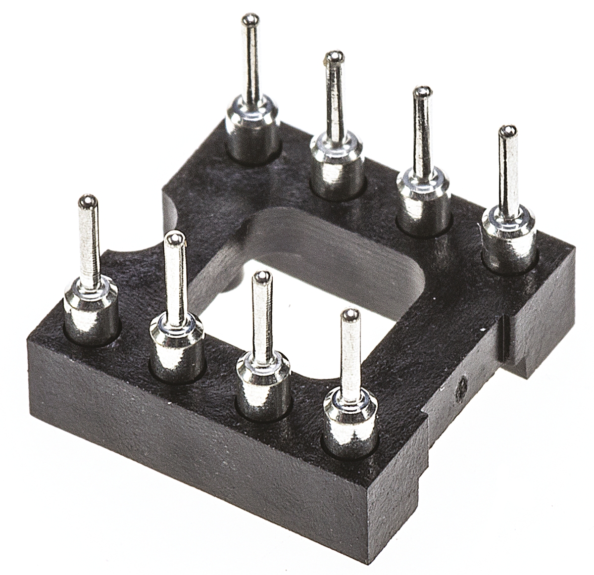 Preci-Dip 2.54mm Pitch Vertical 8 Way, Through Hole Turned Pin Open Frame IC Dip Socket, 1A