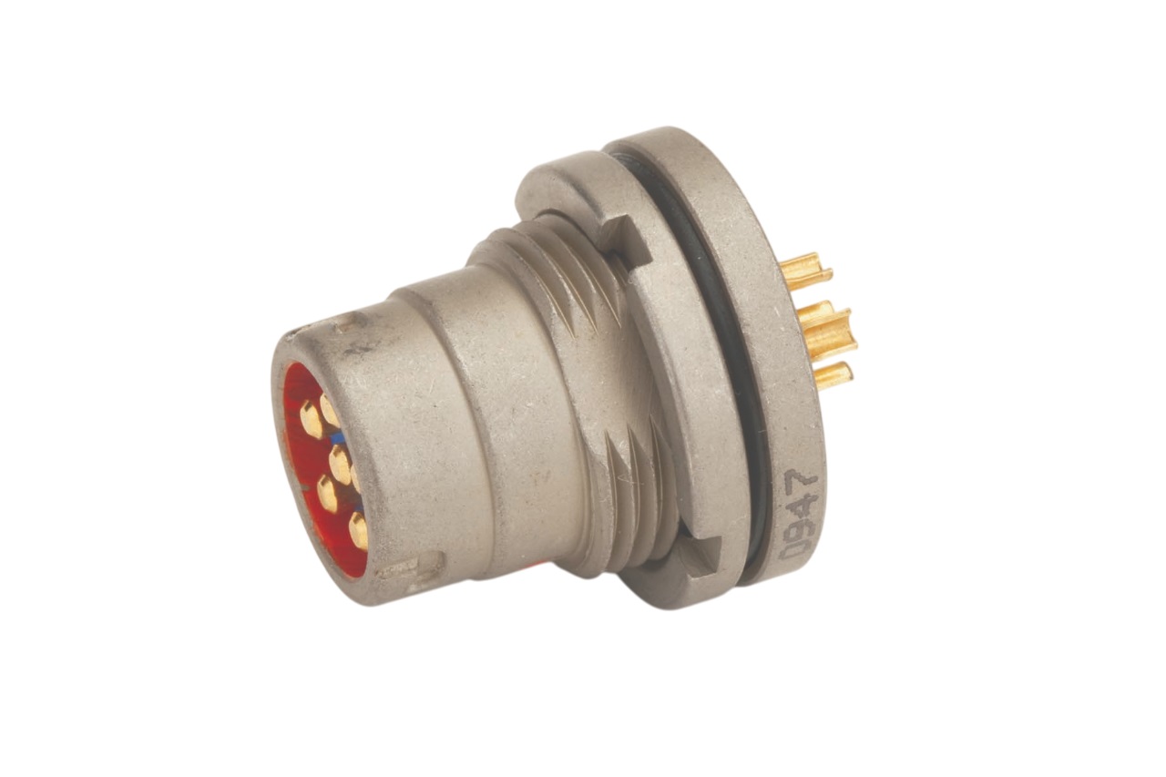Amphenol NEXUS Technologies Circular Connector, 6 Contacts, Panel, Socket, Female, AJ-146 Series