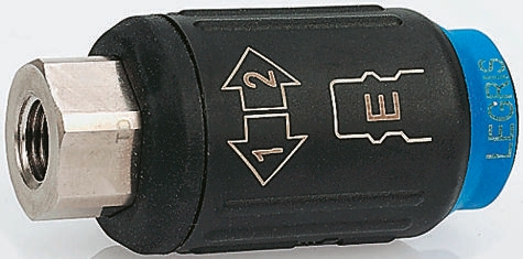 Legris Reinforced Polymer Female Pneumatic Quick Connect Coupling, G 1/4 Female Threaded