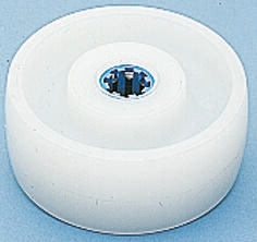 LAG White Polyamide Hygienic, Low Rolling Resistance, Non-Marking Trolley Wheel, 300kg