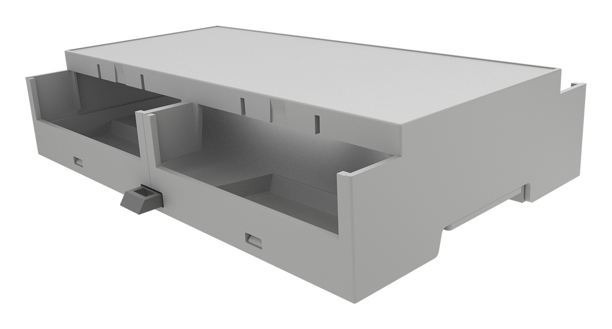 Italtronic DIN Rail Enclosure Enclosure Type 8M XTS Compact Series , 90 x 32.2mm, ABS DIN Rail Enclosure