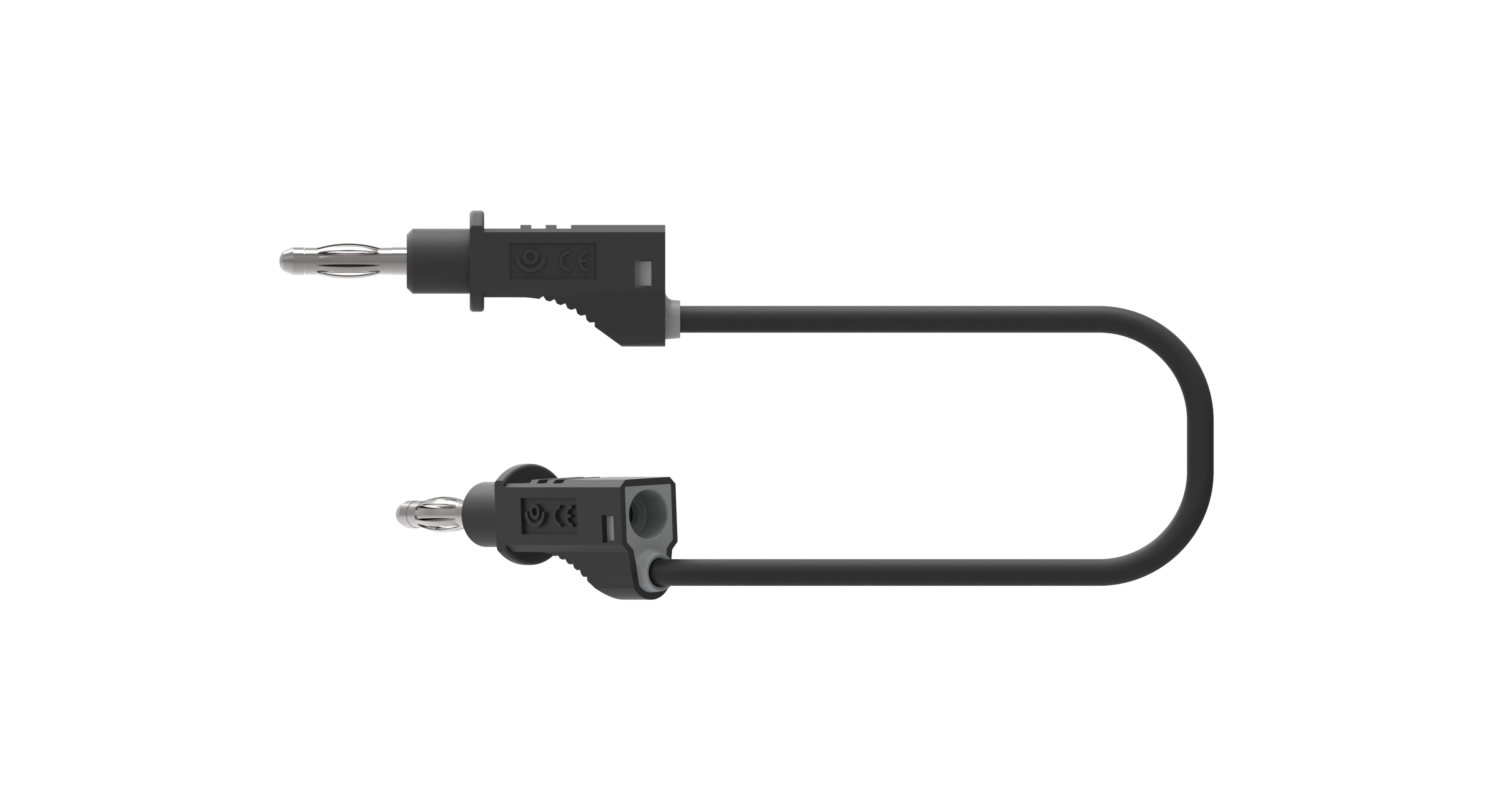 Electro PJP Test lead, 36A, 30 → 60V, Black, 2m Lead Length