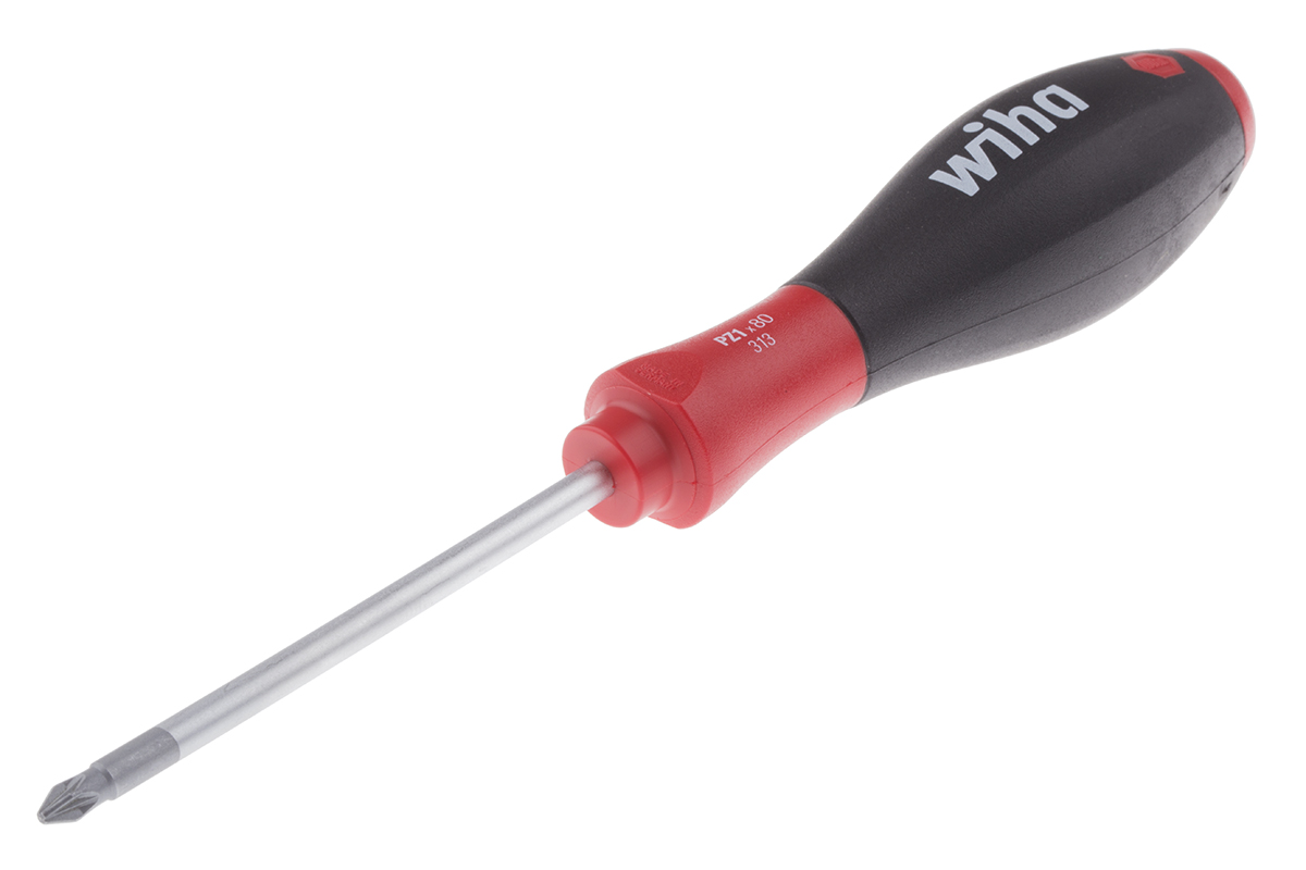 Wiha Pozidriv  Screwdriver, PZ1 Tip, 80 mm Blade, 191 mm Overall