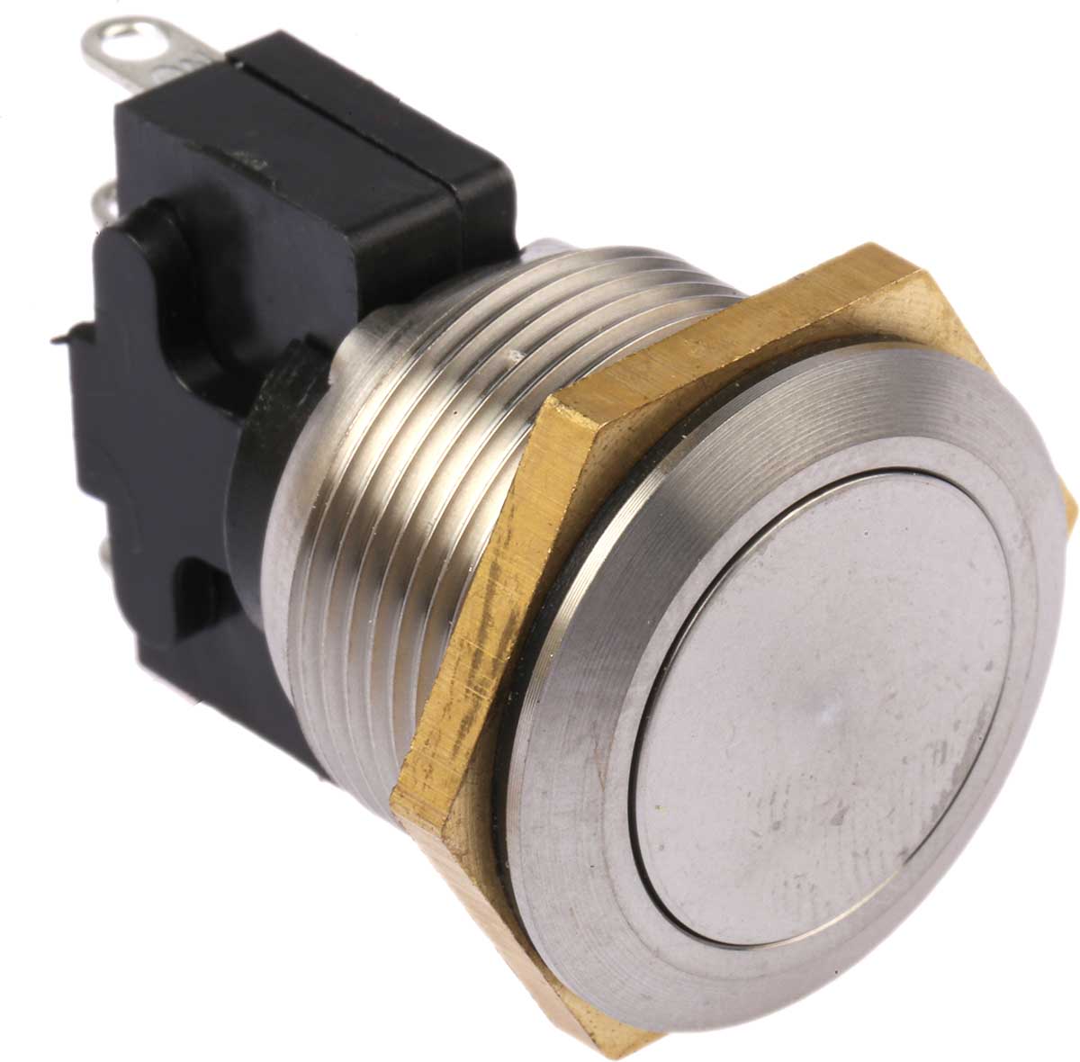 ITW Switches 76-95 Series Push Button Switch, Momentary, Panel Mount, 19.2mm Cutout, SPDT, 250V ac, IP67