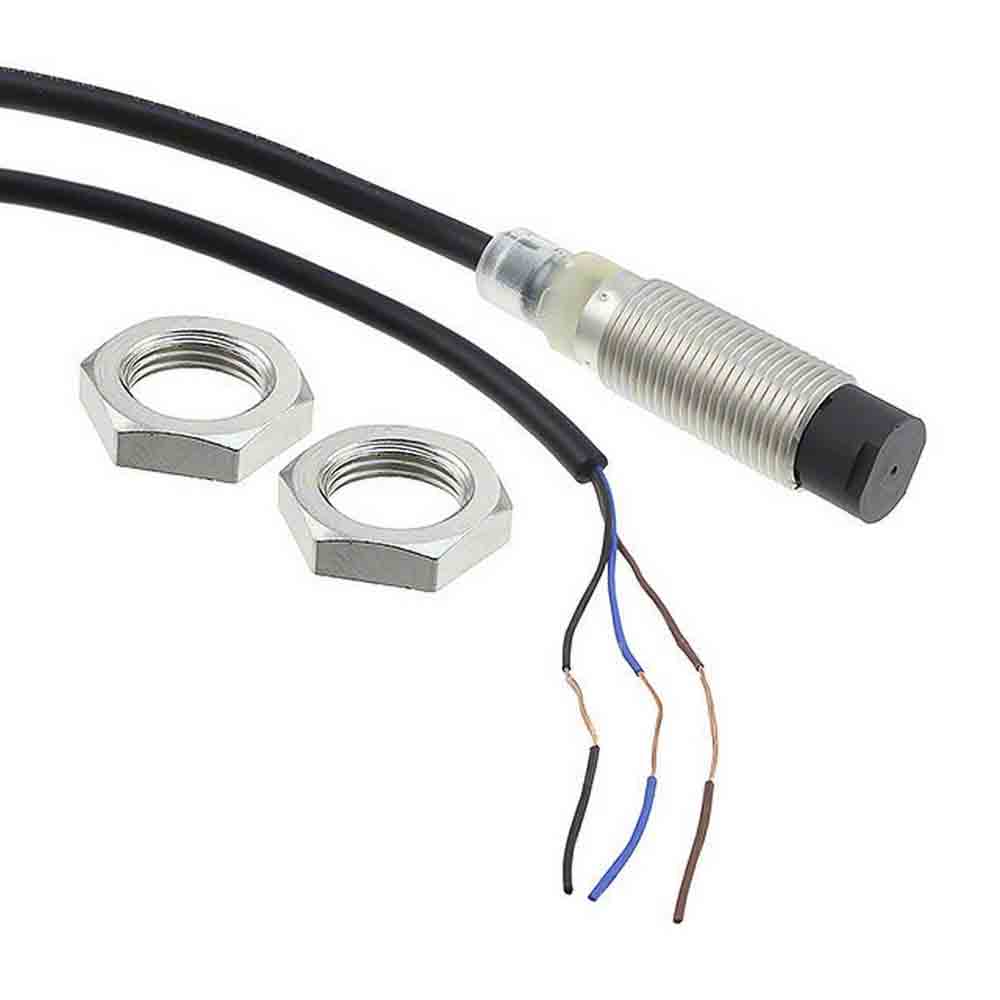 Omron Inductive Threaded Barrel Proximity Sensor, M12, 5 mm Detection, PNP NO, 10 → 30 V dc