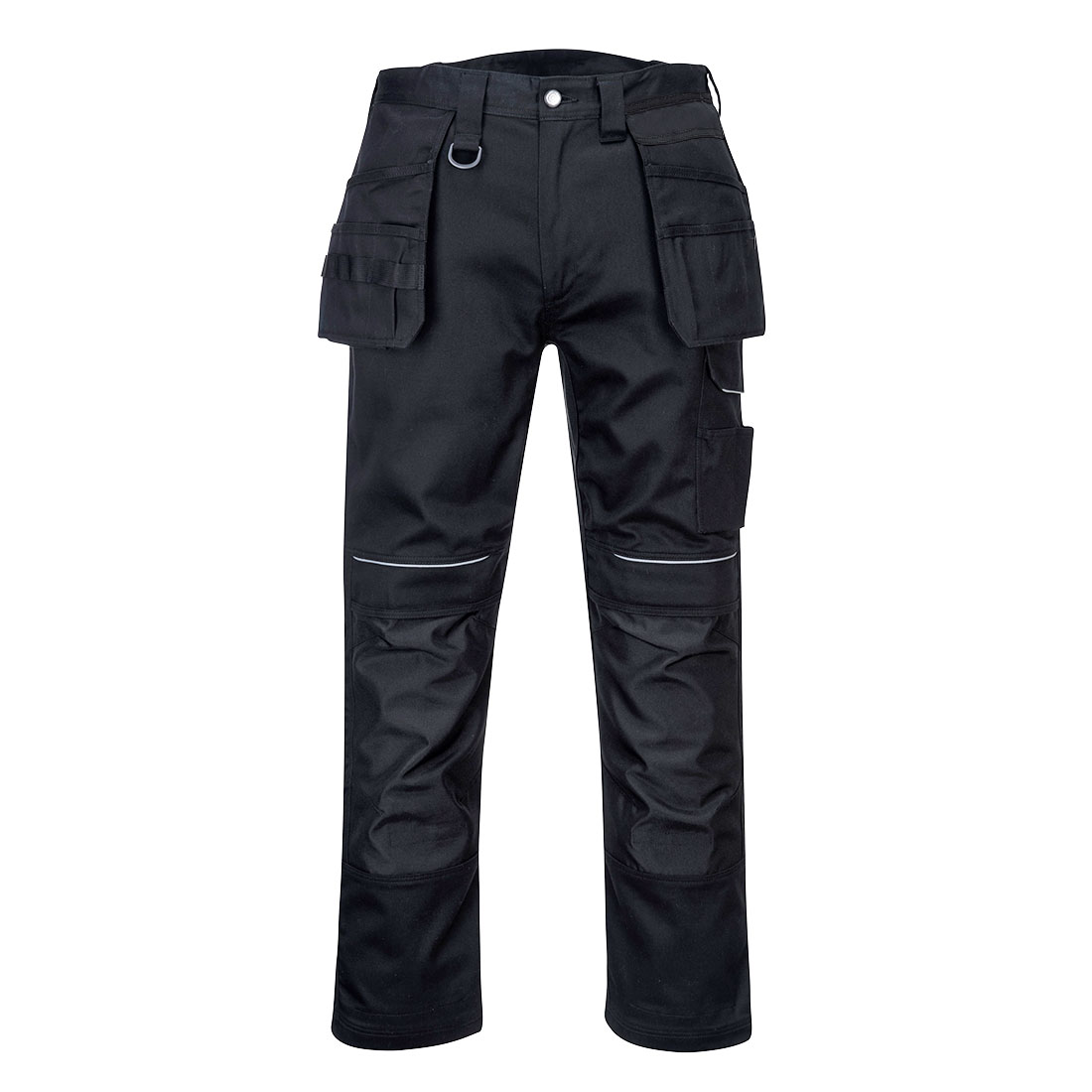 Portwest PW347 Unisex's Black 100% Cotton, Size 30 Waist Size 45 in W 36cm L