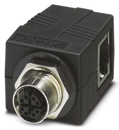 Phoenix Contact VS-BH-M12FSX Series Female RJ45 Connector, Rear Mount, Cat6a