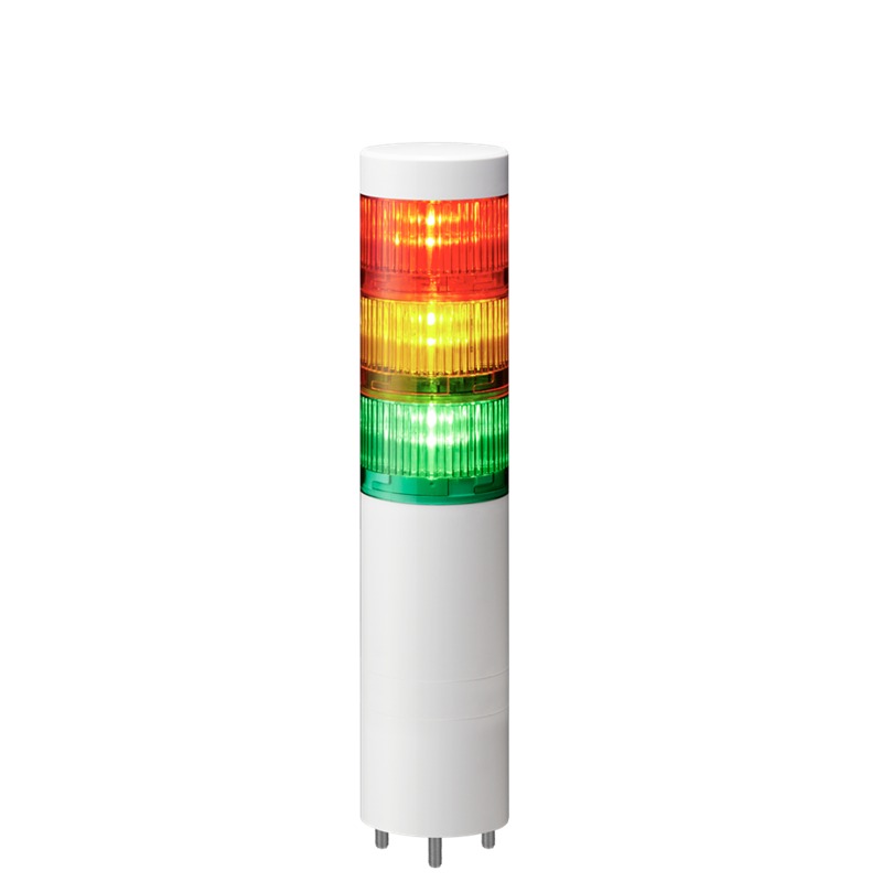 Patlite LR Series Multicolour Signal Tower, 3 Lights, 24 V dc, Direct Mount
