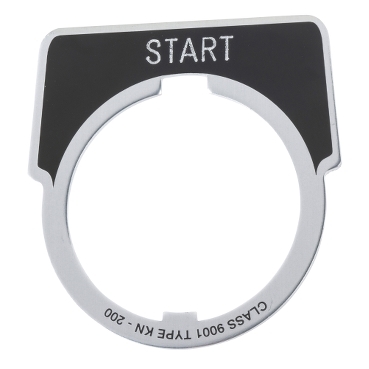 Schneider Electric Legend Plate for Use with 9001K Series, Start