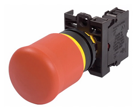 Eaton M22 Series Pull Release Emergency Stop Push Button, Panel Mount, 22mm Cutout, 1NO + 2NC