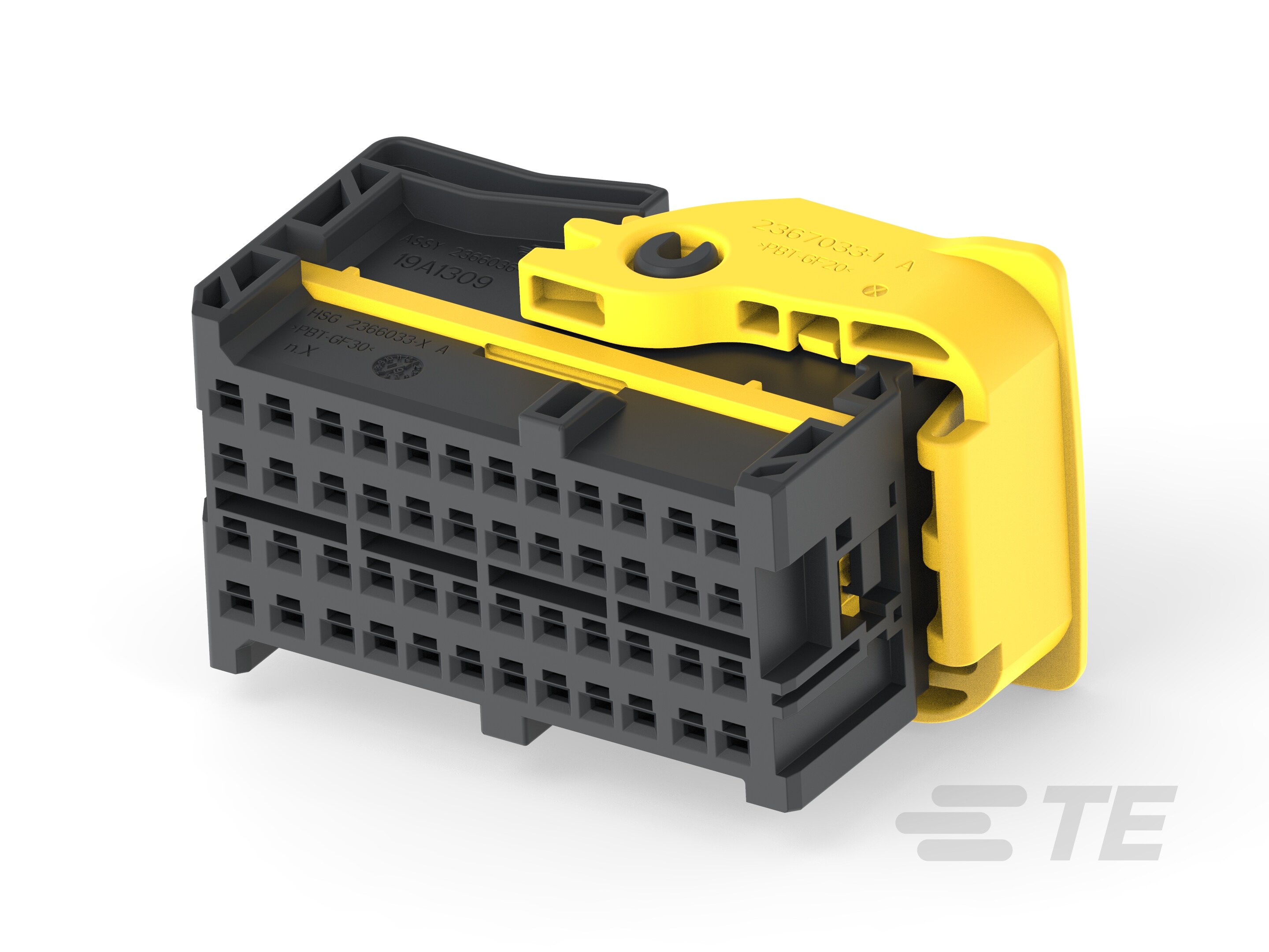 TE Connectivity Automotive Connector Socket Black Cable Mount 48 Way 2366036-1