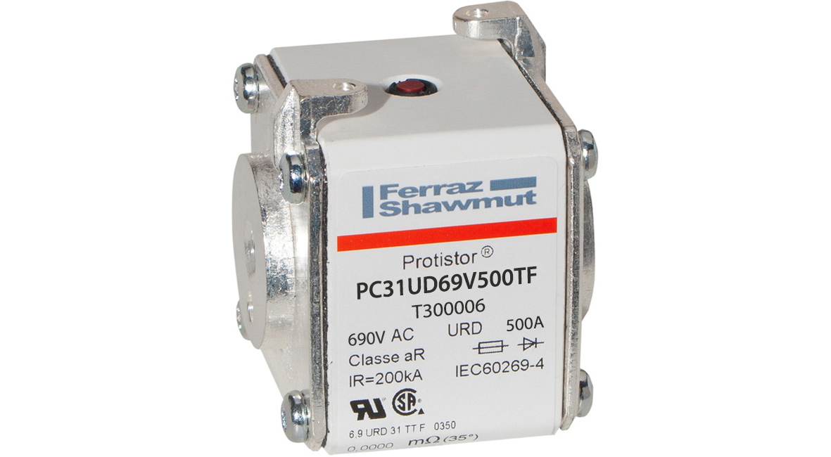 Mersen 500A size 31 FF Square Body Fuse, aR, 700V