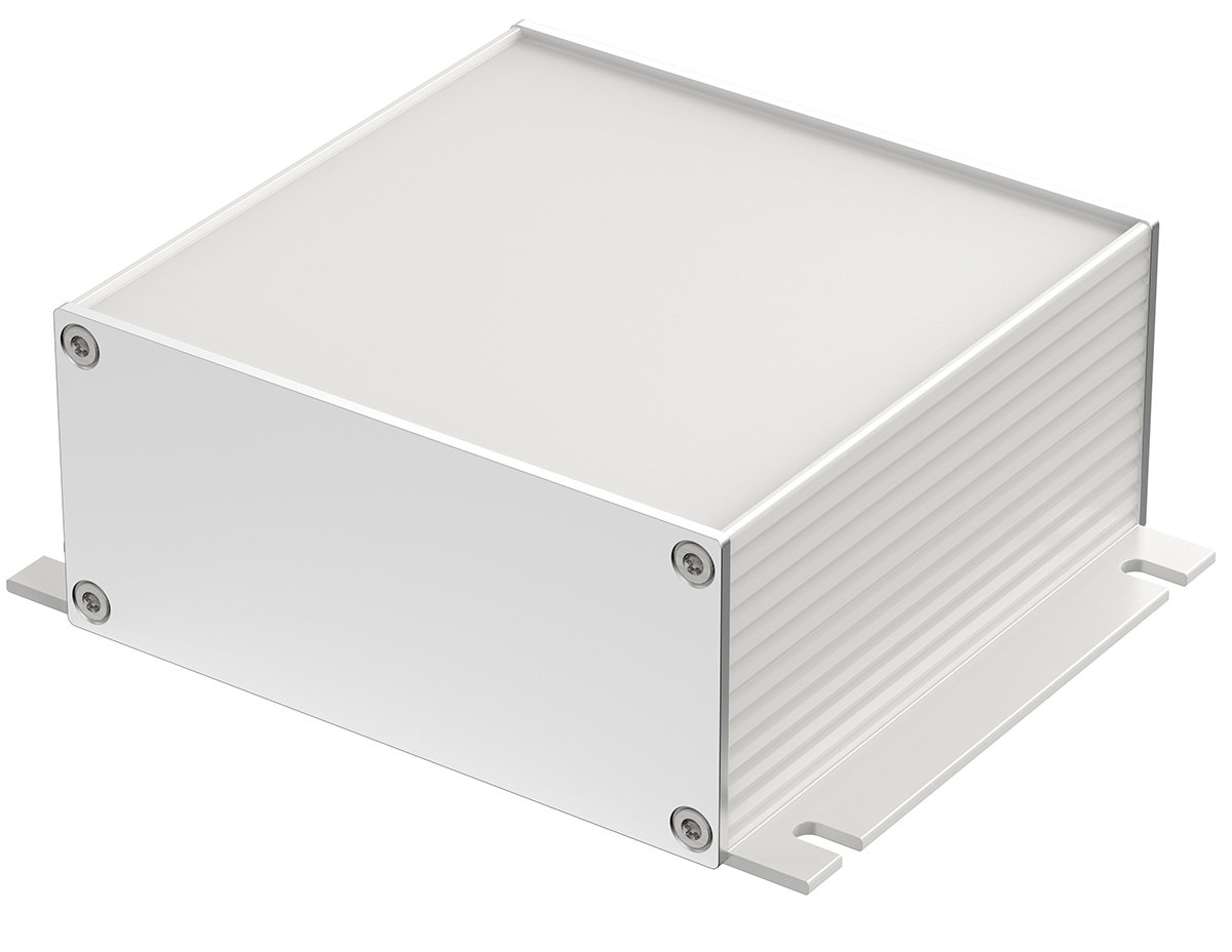 Bopla Filotec (Set) Series Aluminum (Anodized) Aluminium Enclosure, IP40, Flanged, Aluminum (anodized) Lid, 100 x 105 x