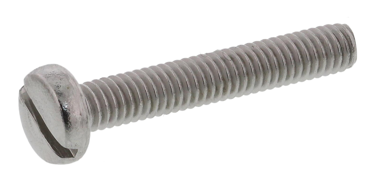 RS PRO Slot M6 Pan Steel Machine Screws DIN 85 x 35.0mm