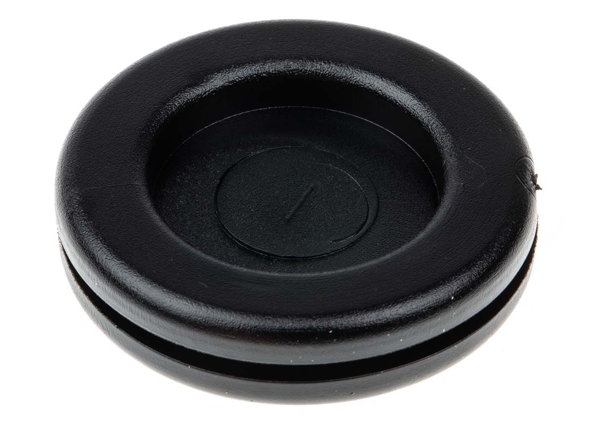SES Sterling DG Black PVC 28mm Cable Grommet for Maximum of 21mm Cable Dia. 01330355010