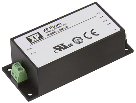 XP Power Switching Power Supply, EML30US05-S, 5V dc, 6A, 30W, 1 Output, 120 → 370 V dc, 85 → 264 V ac