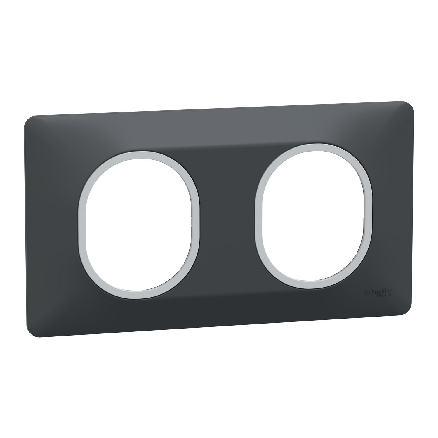 Schneider Electric Anthracite 2 Gang Light Switch Cover