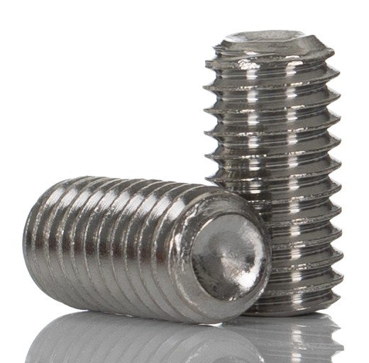Plain Stainless Steel Hex Socket Set M5 x 10mm Grub Screw