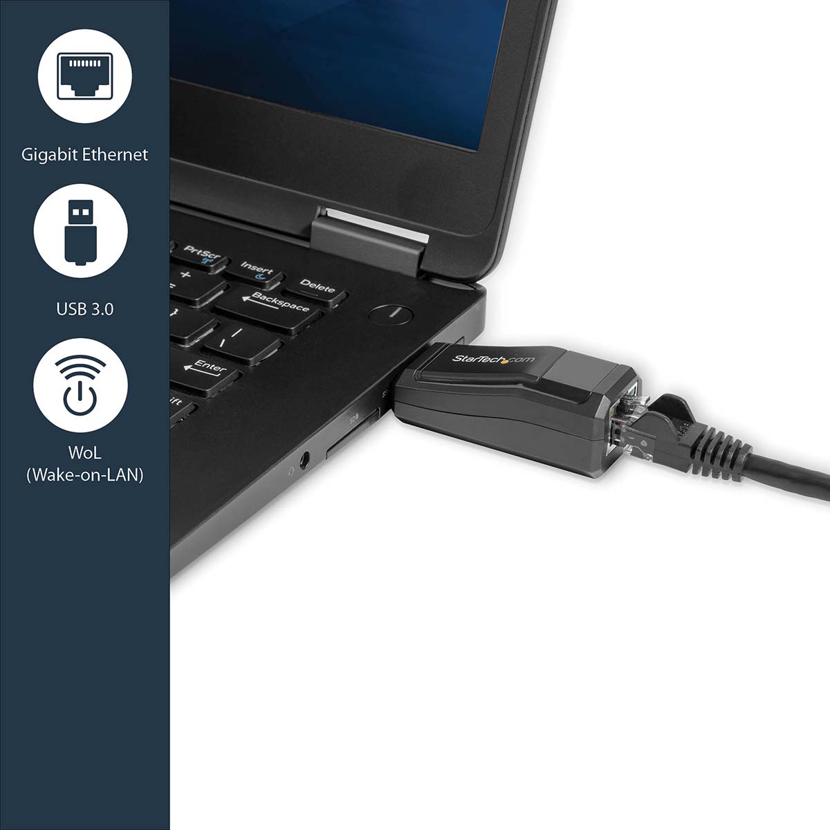 StarTech.com Port USB Ethernet Adapter USB 3.0 USB A to RJ45 10/100/1000Mbit/s Network Speed