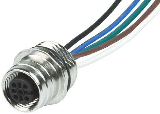 Brad from Molex Female 12 way M12 to 12 way Free End Sensor Actuator Cable, 300 mm