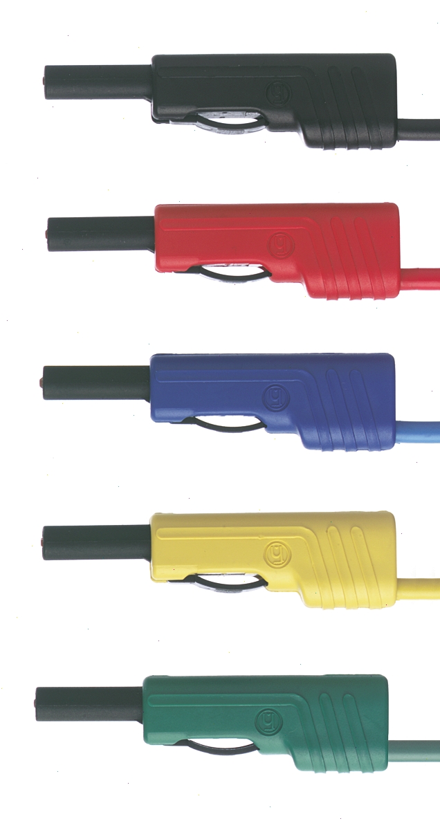 Hirschmann Test & Measurement, 16A, 60V dc, Green, 2m Lead Length