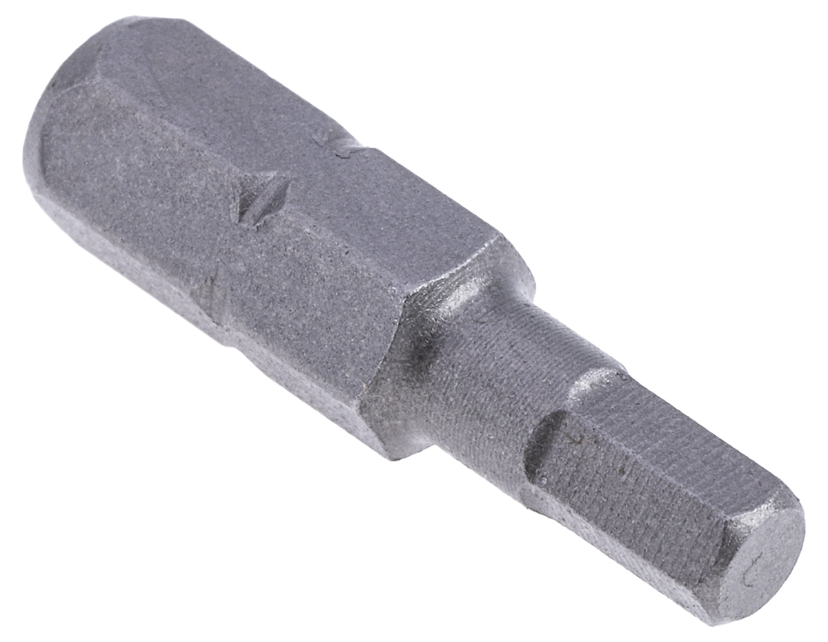 RS PRO Hexagon Screwdriver Bit, Hex 4 Tip