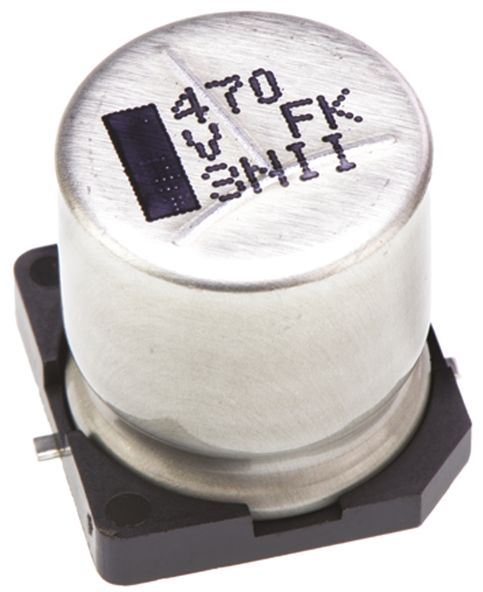 Panasonic 470μF Aluminium Electrolytic Aluminium Electrolytic Capacitor 35V dc, Surface Mount - EEVFK1V471Q