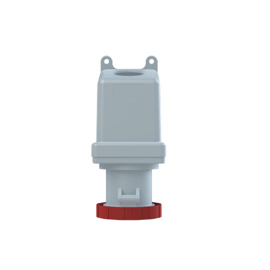 Amphenol Industrial, 2CMA1 IP67, IP69 Red Wall Mount 3P+N+E Industrial Power Socket, Rated At 63A, 415 V