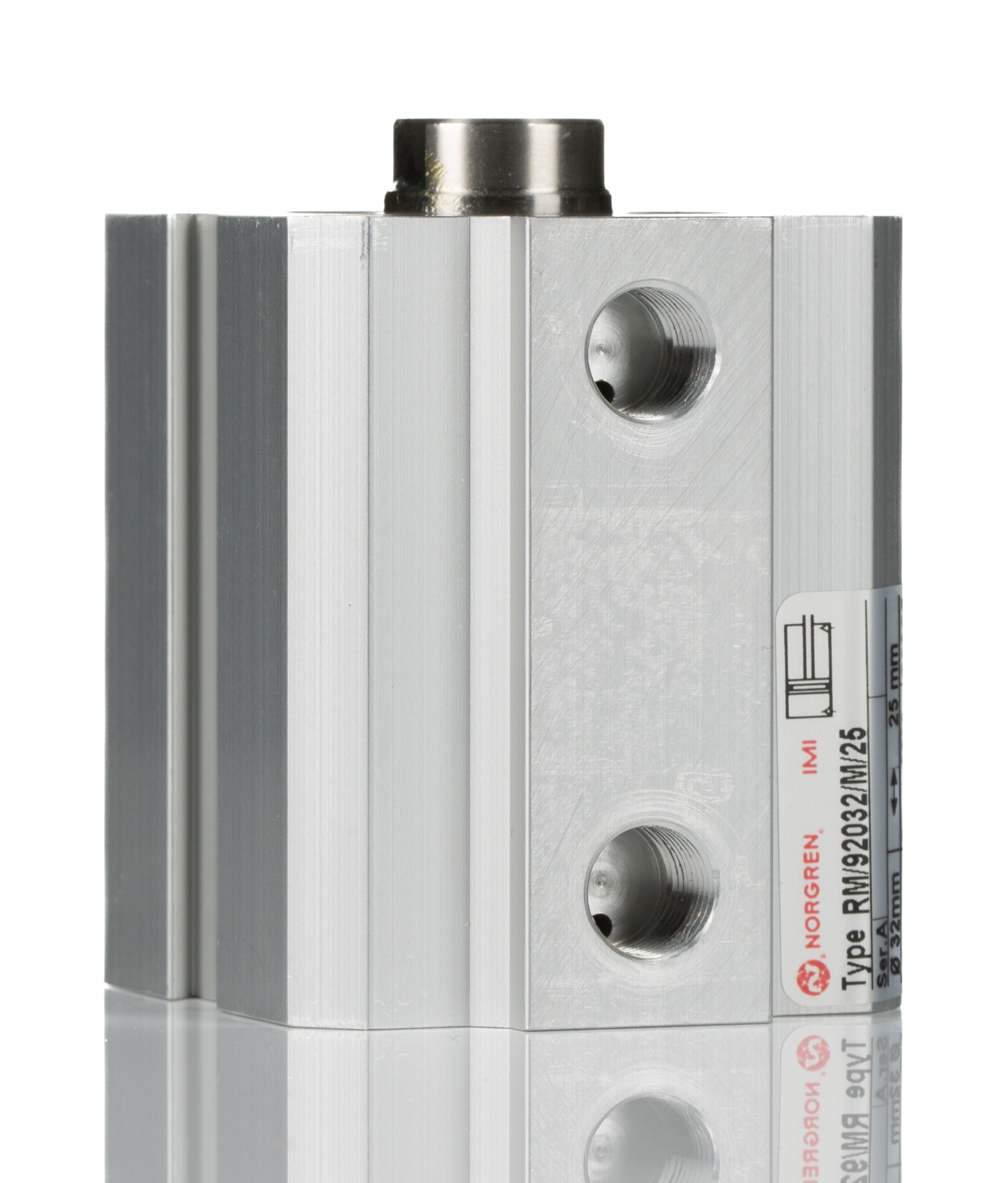 Norgren Pneumatic Compact Cylinder - 32 mm Bore, 25 mm RM/92000/M Series, Double Acting Acting
