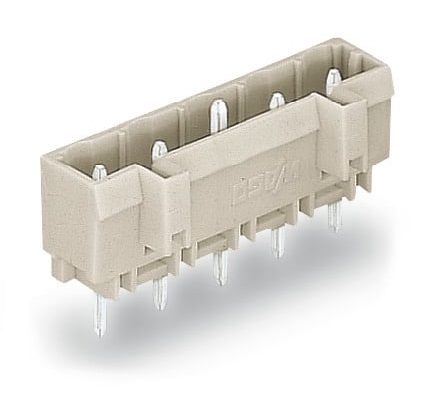 WAGO 721 Series Straight Through Hole Header, 9 Contact(s), 7.5 mm Pitch, 1 Row, Shrouded