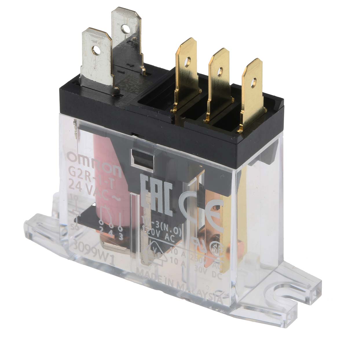 Omron Panel Mount Power Relay, 24V ac Coil, 10A Switching Current, SPDT