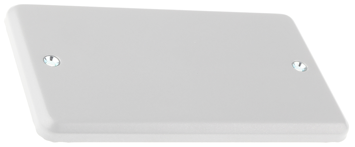 MK Electric Silver 2 Gang Blanking Plate
