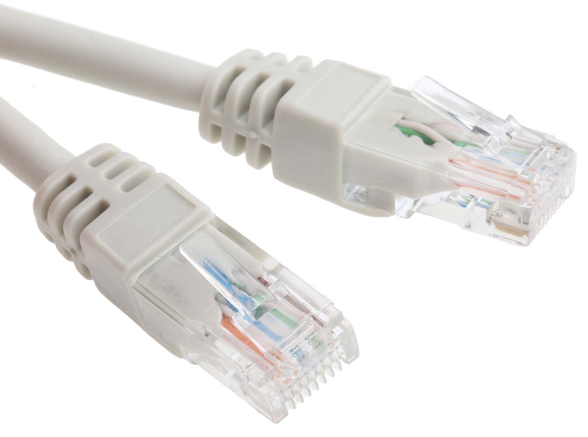 RS PRO, 15m Cat6, Grey RJ45 to Male RJ45 Male, U/UTP Unshielded, Terminated LSZH Sheath