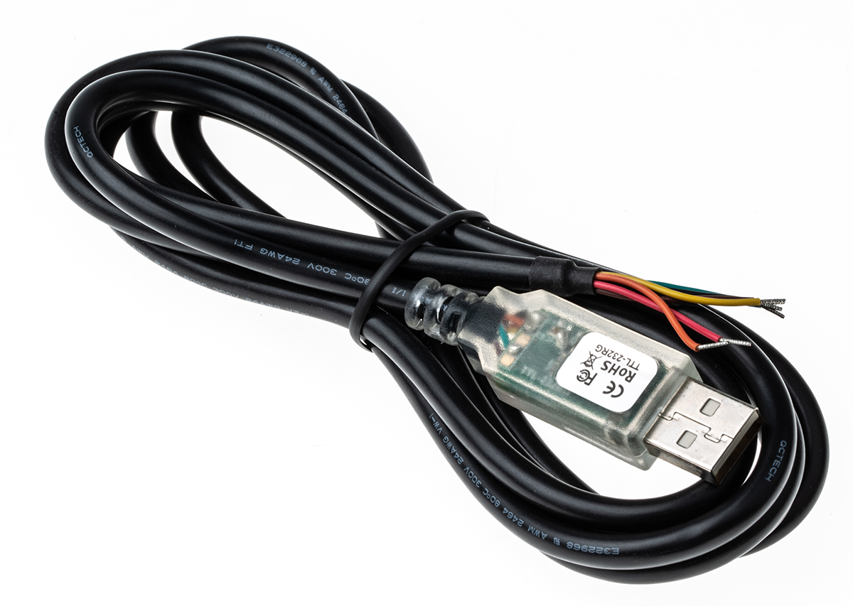 FTDI Chip TTL-232RG-VIP-WE TTL to USB Serial Converter Generic Cable for use with FPGA/PLD, Microcontroller UART, FTDI