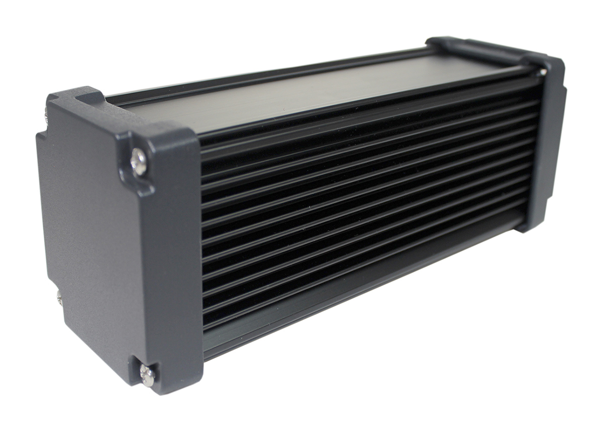 Takachi Electric Industrial AWN Black Aluminium Heat Sink Case, 220 x 86.3 x 86.3mm