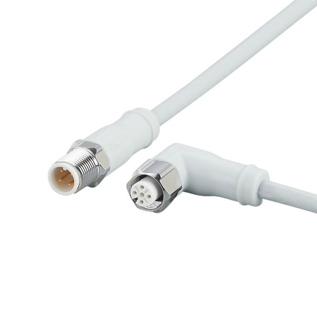 ifm electronic Male 1 way M12 to Female 1 way M12 Sensor Actuator Cable, 1 m