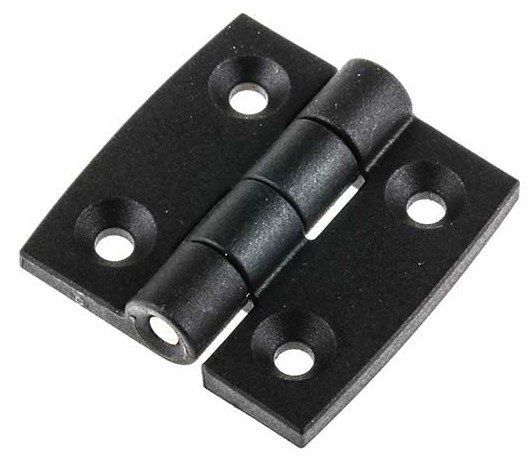 RS PRO Fibreglass Reinforced Nylon Butt Hinge, Screw Fixing, 30mm x 30mm x 3mm