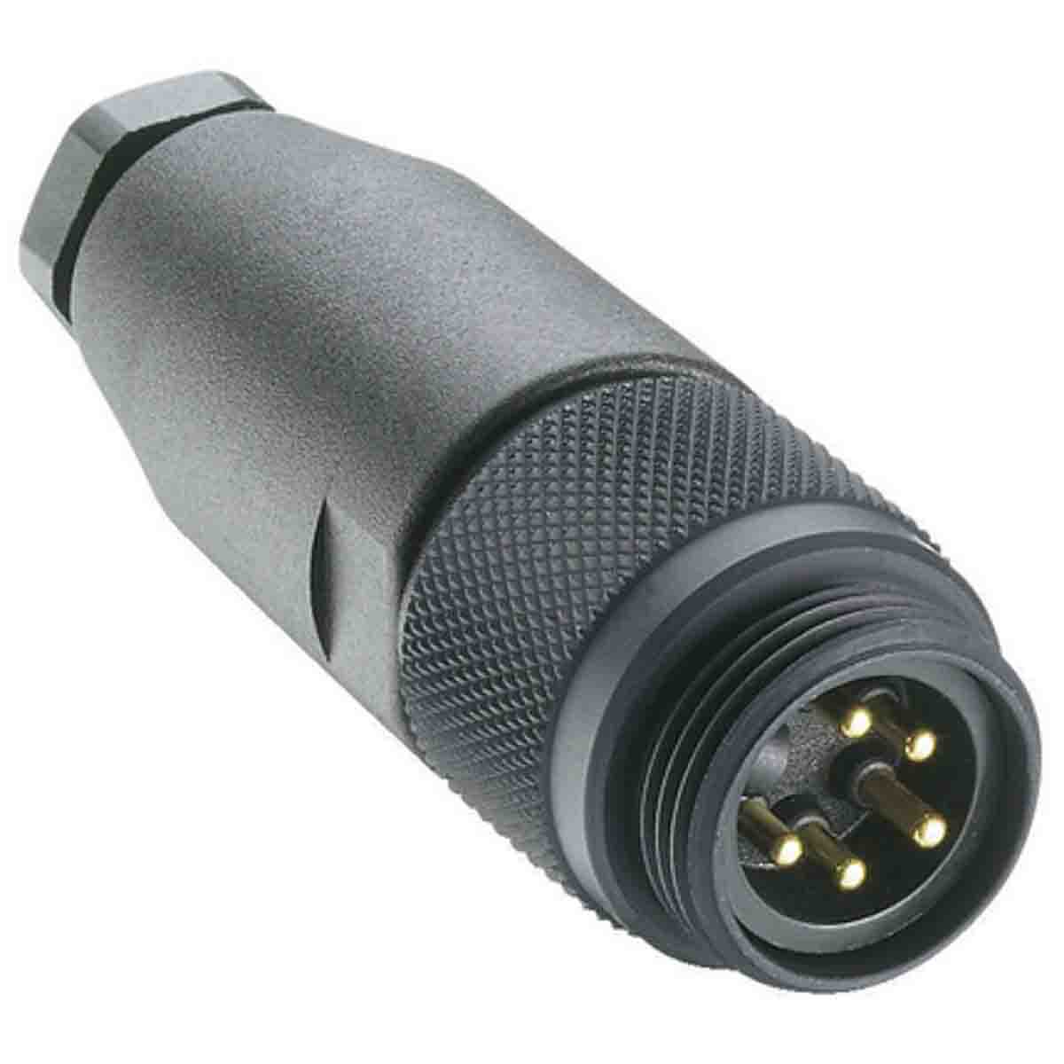Lumberg Automation Circular Connector, 5 Contacts, Cable, 7/8 in Connector, Plug, Male, IP65, RSC Series