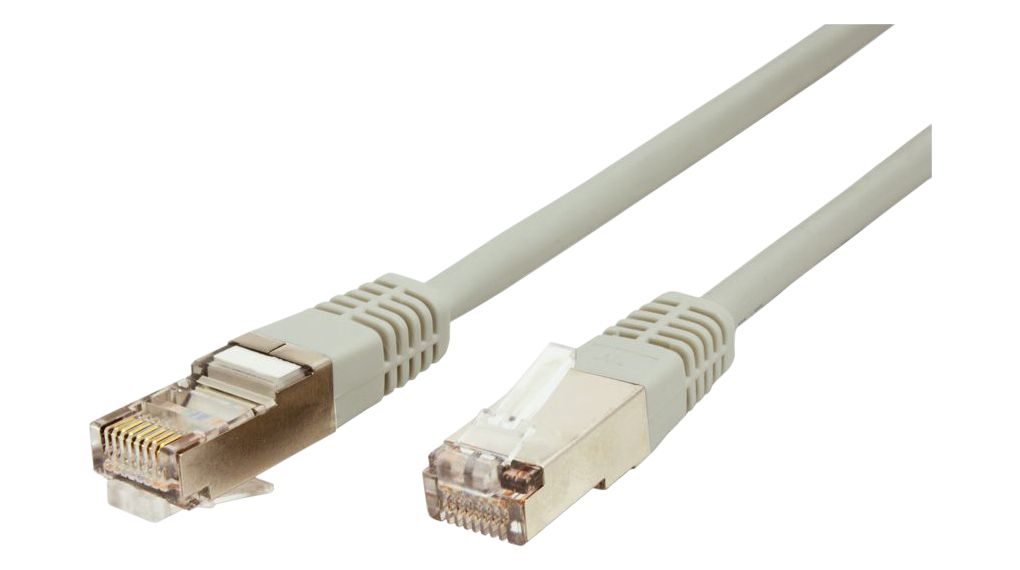 Roline, 1m Cat5e, Grey RJ45 to Male RJ45 Male, UTP Unshielded, Terminated PVC Sheath