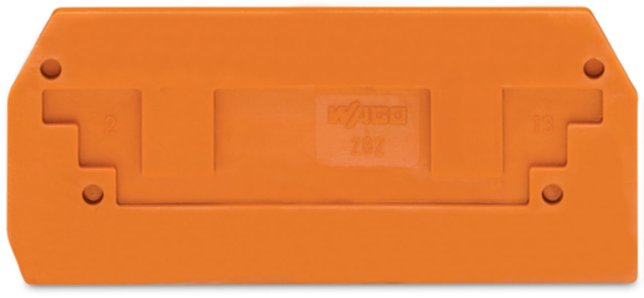 WAGO 282 Series End And Intermediate Plate for Use with Rail Mount Terminal Blocks