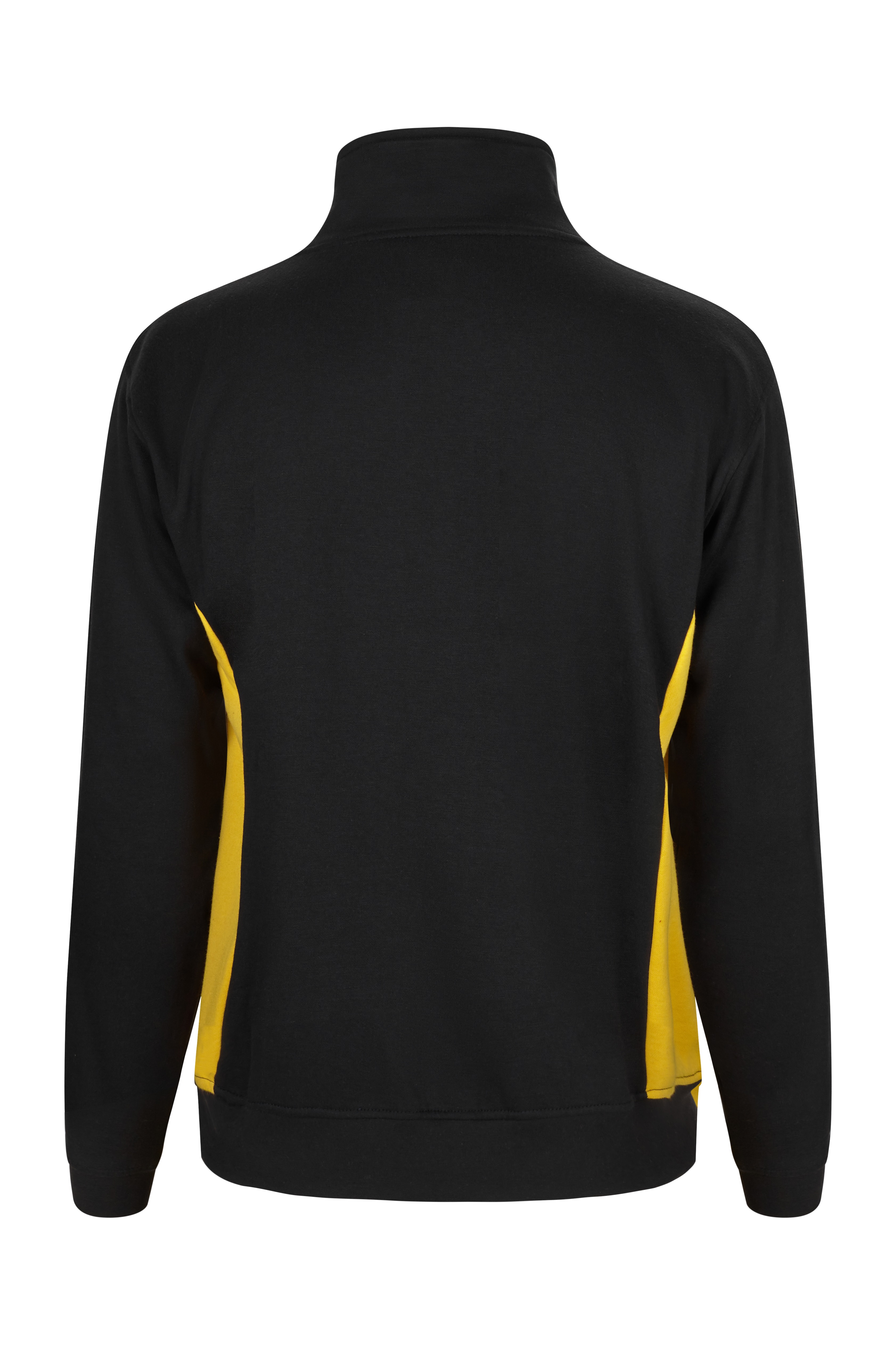 Velilla 105704 Black/Yellow 35% Cotton, 65% Polyester Sweat Shirt M