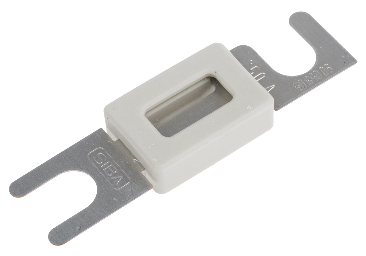 SIBA 250A White Automotive Car Fuse, 80V dc