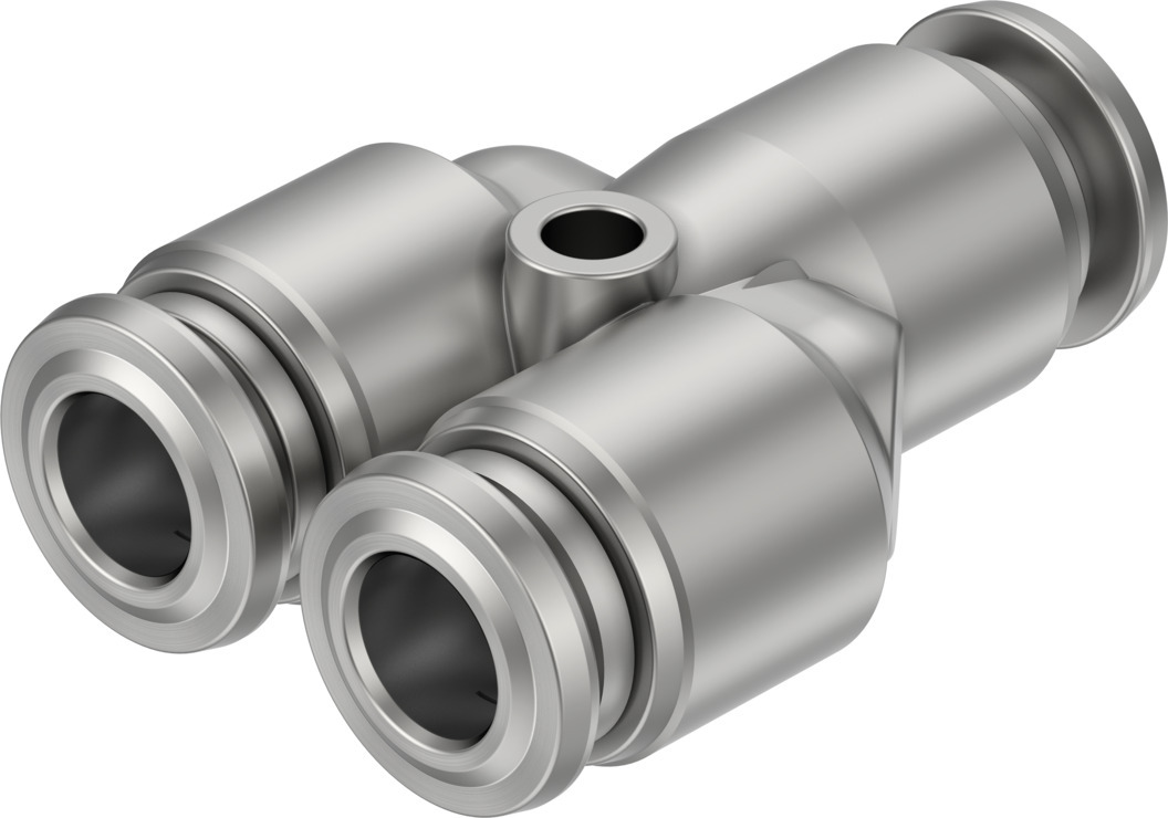 Festo NPQR Series Push-in Fitting, Push In 6 mm to Push In 6 mm, Tube-to-Tube Connection Style, 8085724