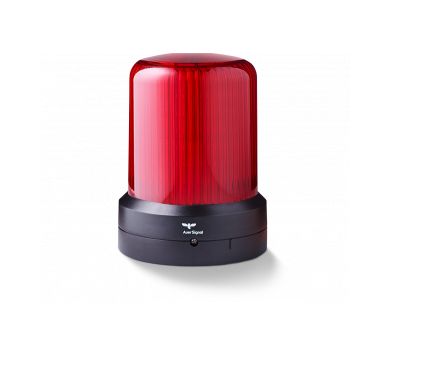 AUER Signal RDM Series Red Dimming, Flashing, Pulsating, Rotating, Steady, Strobe Beacon, 24 V ac/dc, Base Mount, LED