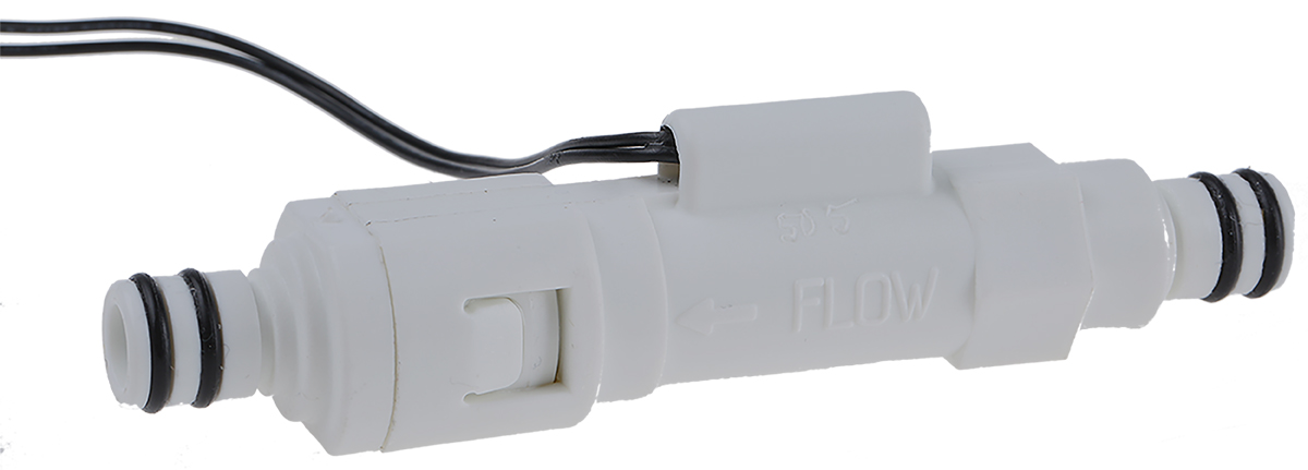 Gems Sensors FS-380P Series Piston Flow Switch for Liquid, 0.25 gal/min Max