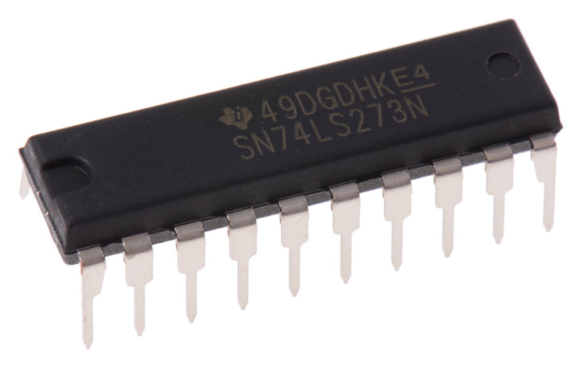 Texas Instruments SN74LS273N Octal D Type Flip Flop IC, 20-Pin PDIP