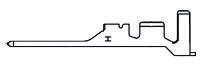 TE Connectivity AMP Universal Power Series Male Crimp Terminal, 20AWG Min, 16AWG Max
